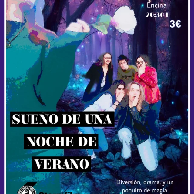 cartel de la obra Sueño de una noche de verano, adaptación de Stormfilm Teatro.